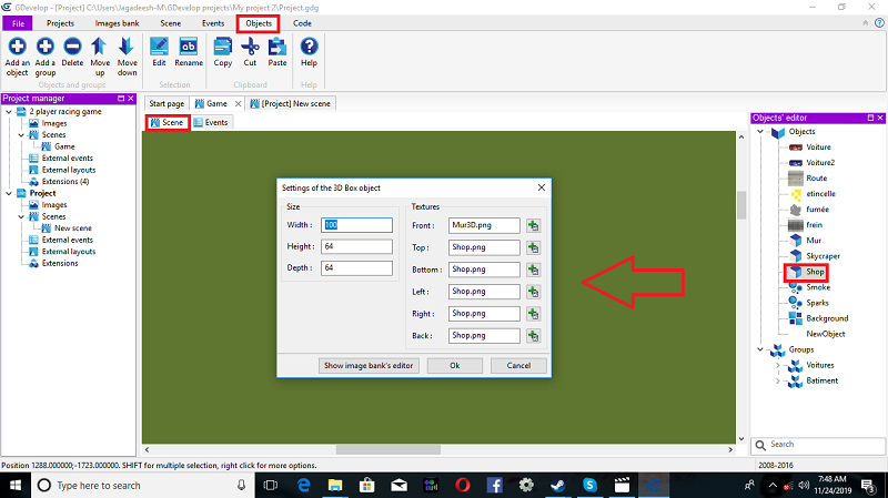 City Race 3D Game Build Using gdevelop